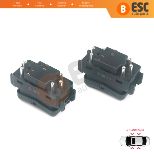 Center Console Control Window Switch 5-Pin Left Right For Mercedes W124 A124 C124 S124 W126 C126 W463 W201 190 A1248204610 A1248204510