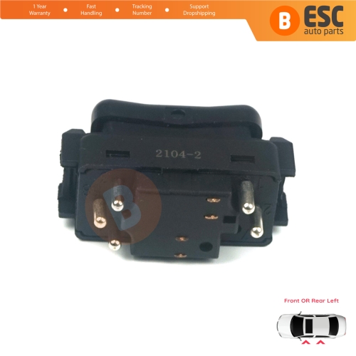 Center Console Control Window Switch 5 Pins Left For Mercedes W124 A124 C124 S124 W126 C126 W463 W201 190 A1248204610