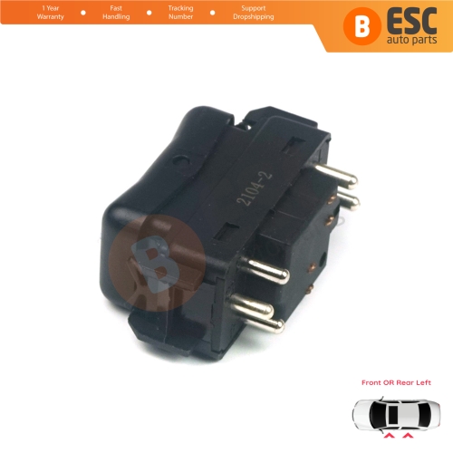 Center Console Control Window Switch 5 Pins Left For Mercedes W124 A124 C124 S124 W126 C126 W463 W201 190 A1248204610