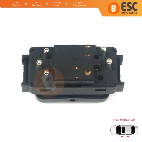 Center Console Control Window Switch 5 Pins Left For Mercedes W124 A124 C124 S124 W126 C126 W463 W201 190 A1248204610