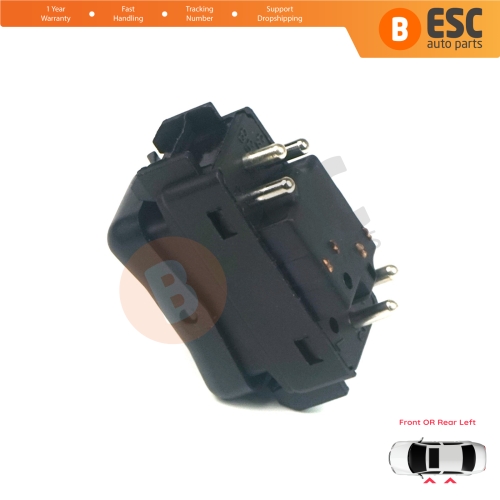 Center Console Control Window Switch 5 Pins Left For Mercedes W124 A124 C124 S124 W126 C126 W463 W201 190 A1248204610