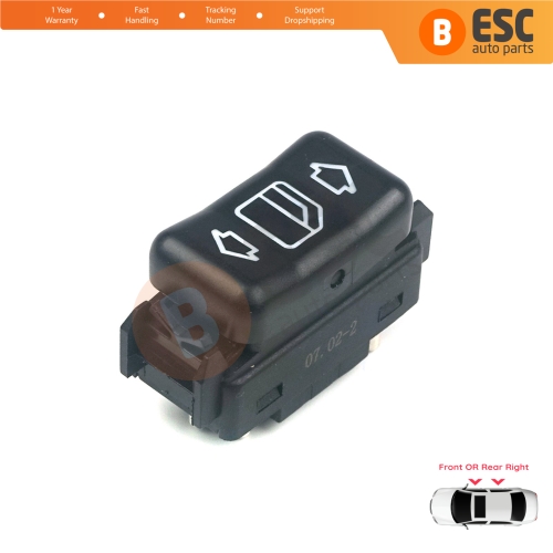 Center Console Control Window Switch 5-Pin Right For Mercedes W124 A124 C124 S124 W126 C126 W463 W201 190 A1248204510