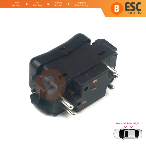 Center Console Control Window Switch 5-Pin Right For Mercedes W124 A124 C124 S124 W126 C126 W463 W201 190 A1248204510