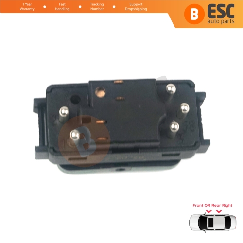 Center Console Control Window Switch 5-Pin Right For Mercedes W124 A124 C124 S124 W126 C126 W463 W201 190 A1248204510