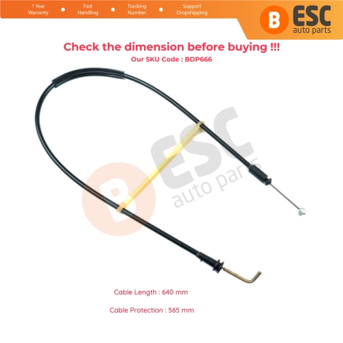 Left Sliding Inner Door Release Locking Latch Bowden Cable 8200182967 for Renault Kangoo MK1