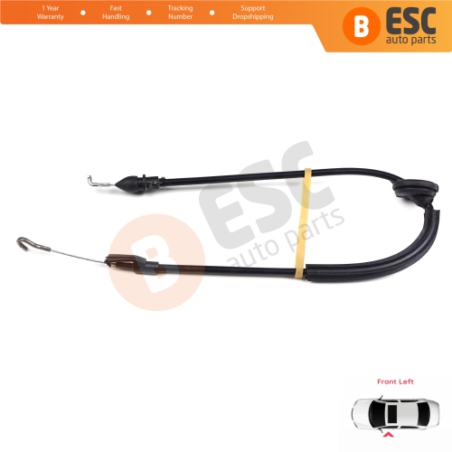 Inner Door Release Latch Bowden Cable Front Left 53 cm For VW Caddy MK3 2K 2004-2015 Touran MK1 1T 2003-2015 2K0837113B 