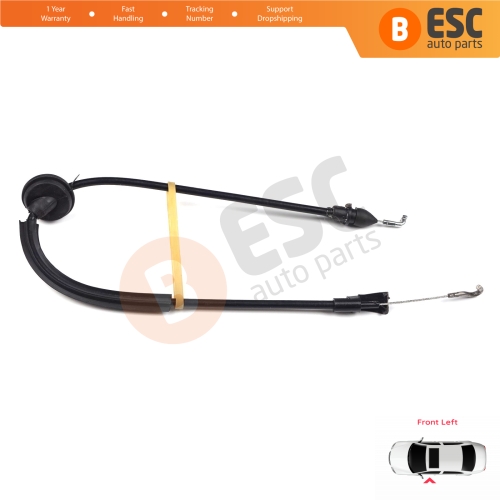 Inner Door Release Latch Bowden Cable Front Left 53 cm For VW Caddy MK3 2K 2004-2015 Touran MK1 1T 2003-2015 2K0837113B 