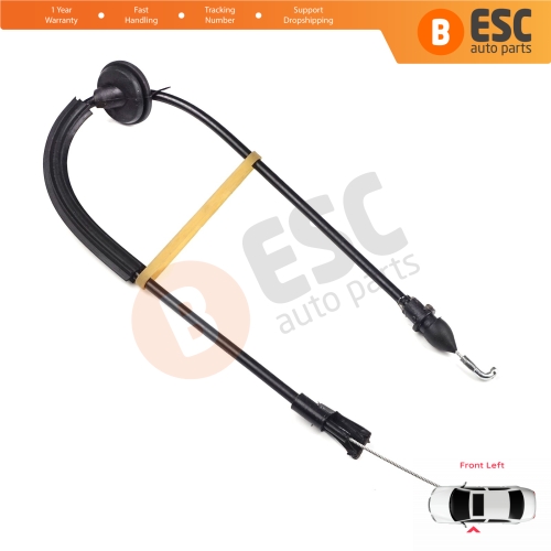 Inner Door Release Latch Bowden Cable Front Left 53 cm For VW Caddy MK3 2K 2004-2015 Touran MK1 1T 2003-2015 2K0837113B 