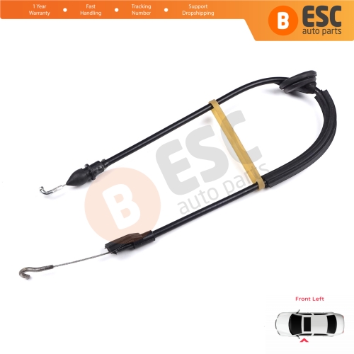 Inner Door Release Latch Bowden Cable Front Left 53 cm For VW Caddy MK3 2K 2004-2015 Touran MK1 1T 2003-2015 2K0837113B 