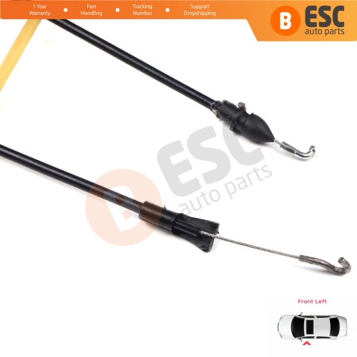 Inner Door Release Latch Bowden Cable Front Left 53 cm For VW Caddy MK3 2K 2004-2015 Touran MK1 1T 2003-2015 2K0837113B 