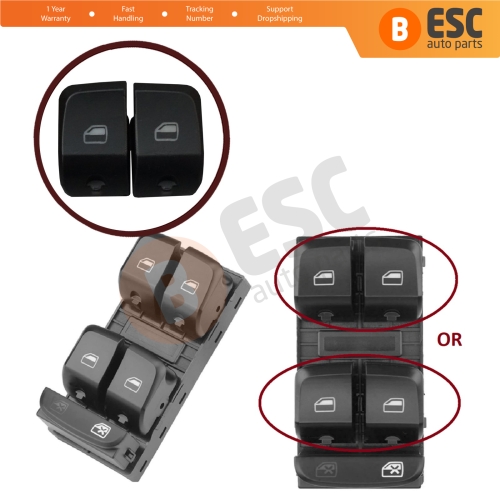 Driver Master Window Switch Button Cover Cap 8KD959851 for Audi A4 S4 B8 Q5 Audi A5 S5 MK1
