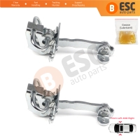 2 Pieces Front Door Hinge Stop Check Strap Limiter for Alfa Romeo 156 932 1997-2006 Sedan Saloon Estate Sportwagon 51799708