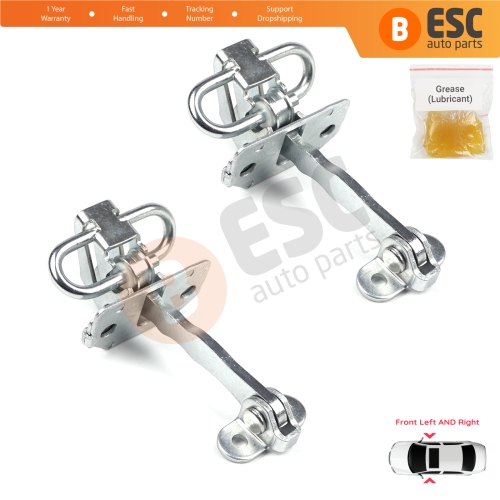 2 Pieces Front Door Hinge Stop Check Strap Limiter for Alfa Romeo 156 932 1997-2006 Sedan Saloon Estate Sportwagon 51799708