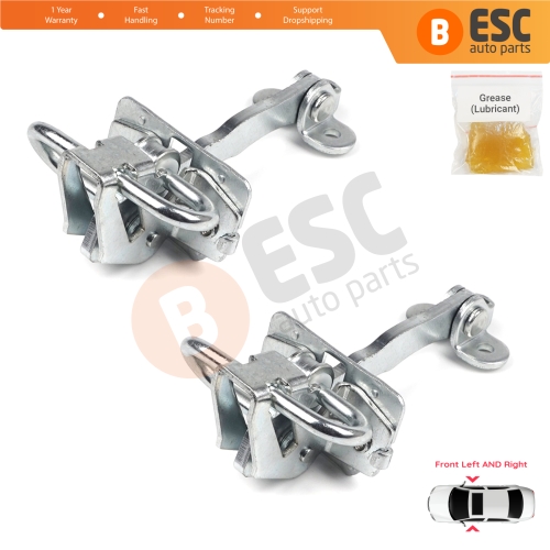 2 Pieces Front Door Hinge Stop Check Strap Limiter for Alfa Romeo 156 932 1997-2006 Sedan Saloon Estate Sportwagon 51799708