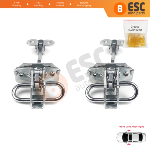 2 Pieces Front Door Hinge Stop Check Strap Limiter for Alfa Romeo 156 932 1997-2006 Sedan Saloon Estate Sportwagon 51799708