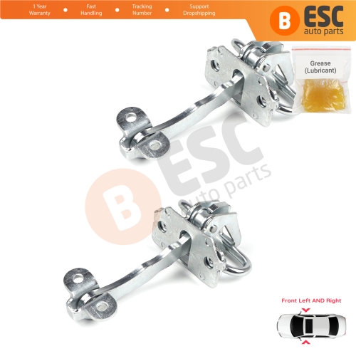 2 Pieces Front Door Hinge Stop Check Strap Limiter for Alfa Romeo 156 932 1997-2006 Sedan Saloon Estate Sportwagon 51799708