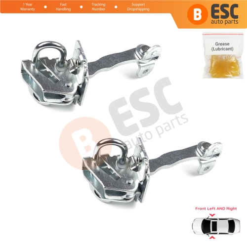 2 Pieces Front Door Hinge Stop Check Strap Limiter for Alfa Romeo 156 932 1997-2006 Sedan Saloon Estate Sportwagon 51799708