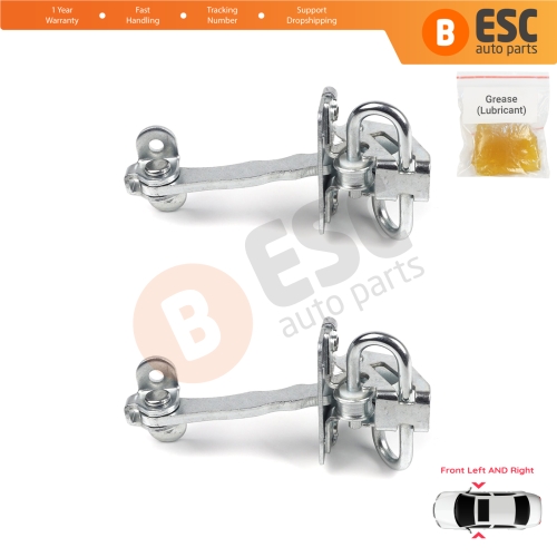 2 Pieces Front Door Hinge Stop Check Strap Limiter for Alfa Romeo 156 932 1997-2006 Sedan Saloon Estate Sportwagon 51799708