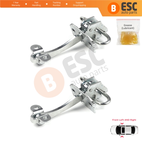 2 Pieces Front Door Hinge Stop Check Strap Limiter for Fiat Doblo Box Van Cargo MPV 119 223 2000-2010 51772768 