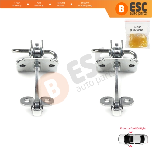 2 Pieces Front Door Hinge Stop Check Strap Limiter for Fiat Doblo Box Van Cargo MPV 119 223 2000-2010 51772768 