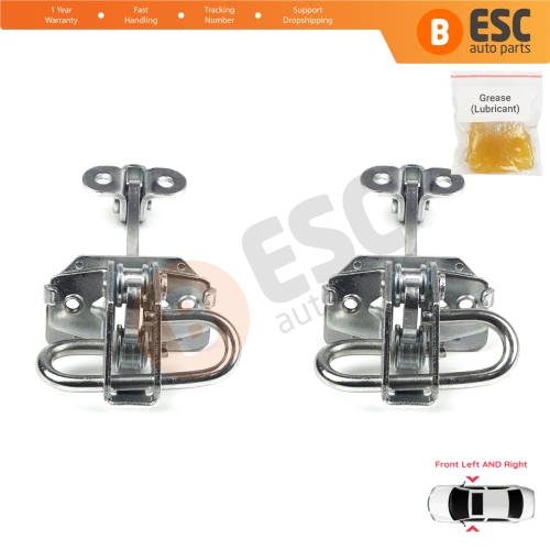 2 Pieces Front Door Hinge Stop Check Strap Limiter for Fiat Doblo Box Van Cargo MPV 119 223 2000-2010 51772768 