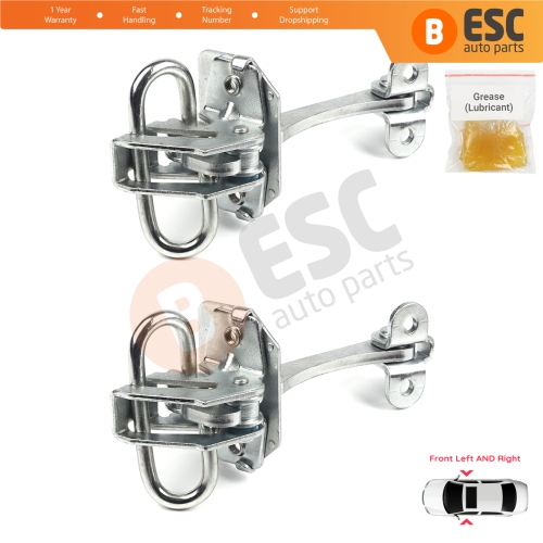 2 Pieces Front Door Hinge Stop Check Strap Limiter for Fiat Doblo Box Van Cargo MPV 119 223 2000-2010 51772768 