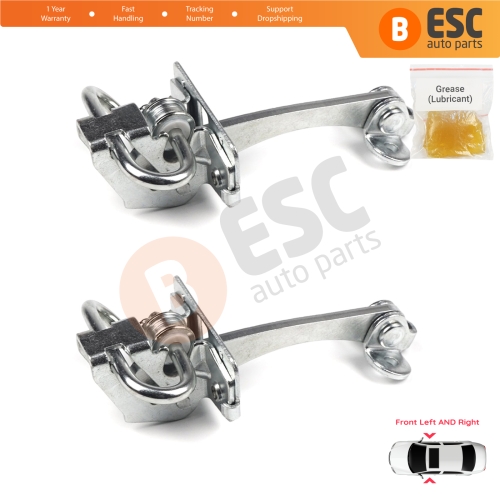 2 Pieces Front Door Hinge Stop Check Strap Limiter for Fiat Doblo Box Van Cargo MPV 119 223 2000-2010 51772768 