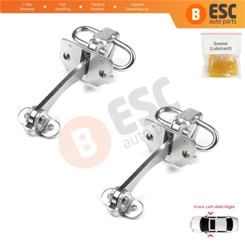 2 Pieces Front Door Hinge Stop Check Strap Limiter for Fiat Doblo Box Van Cargo MPV 119 223 2000-2010 51772768 