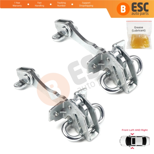 2 Pieces Front Door Hinge Stop Check Strap Limiter for Fiat Siena Palio 178 1996-2016 Albea Strada MK1 278 46844990 