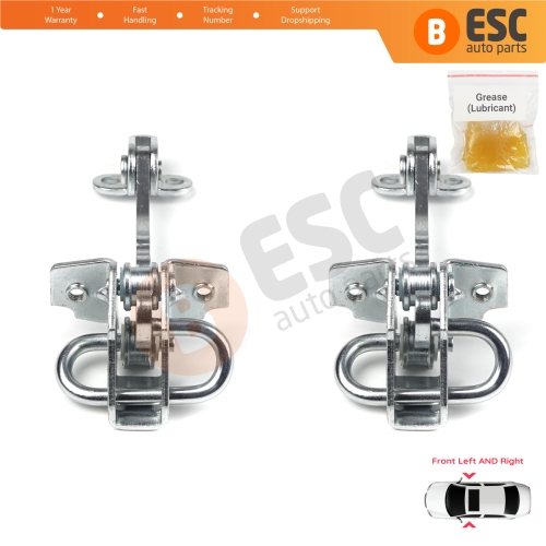 2 Pieces Front Door Hinge Stop Check Strap Limiter for Fiat Siena Palio 178 1996-2016 Albea Strada MK1 278 46844990 