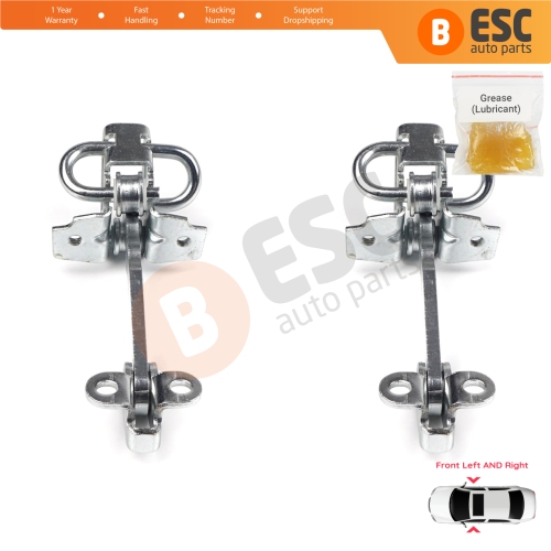 2 Pieces Front Door Hinge Stop Check Strap Limiter for Fiat Siena Palio 178 1996-2016 Albea Strada MK1 278 46844990 