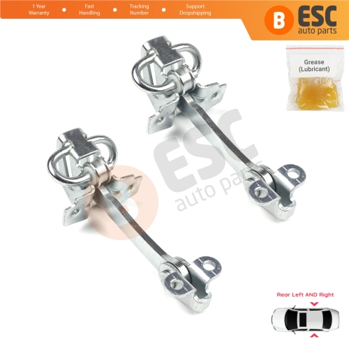 2 Pieces Rear Door Hinge Stop Check Strap Limiter for Fiat Siena Palio 178 1996-2016 Albea Strada MK1 278 46845412 