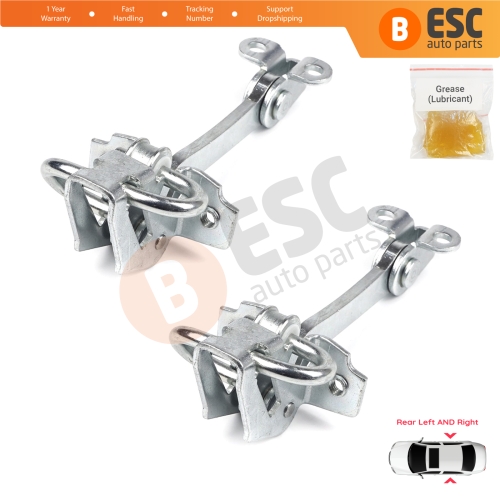 2 Pieces Rear Door Hinge Stop Check Strap Limiter for Fiat Siena Palio 178 1996-2016 Albea Strada MK1 278 46845412 