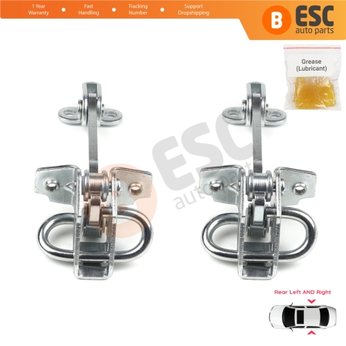 2 Pieces Rear Door Hinge Stop Check Strap Limiter for Fiat Siena Palio 178 1996-2016 Albea Strada MK1 278 46845412 