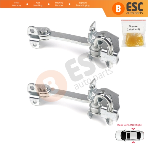 2 Pieces Rear Door Hinge Stop Check Strap Limiter for Fiat Siena Palio 178 1996-2016 Albea Strada MK1 278 46845412 