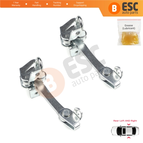 2 Pieces Rear Door Hinge Stop Check Strap Limiter for Fiat Siena Palio 178 1996-2016 Albea Strada MK1 278 46845412 