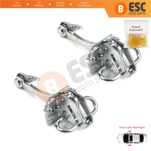 2 Pieces Front Door Hinge Stop Check Strap Limiter for Fiat Linea 323 110 Punto Grande Punto Evo 199 51799767