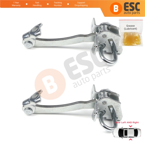 2 Pieces Rear Door Hinge Stop Check Strap Limiter for Fiat Linea 323 110 Punto Grande Punto Evo 199 51799769