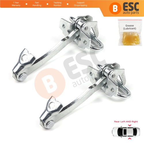 2 Pieces Rear Door Hinge Stop Check Strap Limiter for Fiat Linea 323 110 Punto Grande Punto Evo 199 51799769