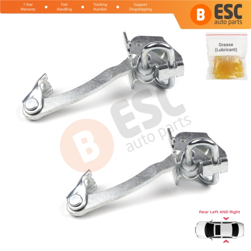 2 Pieces Rear Door Hinge Stop Check Strap Limiter for Fiat Linea 323 110 Punto Grande Punto Evo 199 51799769