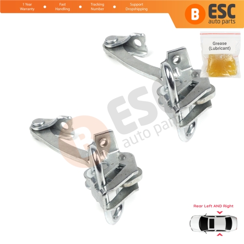 2 Pieces Rear Door Hinge Stop Check Strap Limiter for Fiat Linea 323 110 Punto Grande Punto Evo 199 51799769