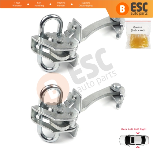 2 Pieces Rear Door Hinge Stop Check Strap Limiter for Fiat Linea 323 110 Punto Grande Punto Evo 199 51799769
