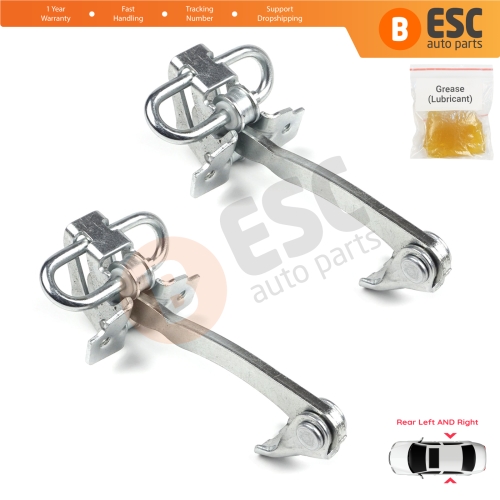 2 Pieces Rear Door Hinge Stop Check Strap Limiter for Fiat Linea 323 110 Punto Grande Punto Evo 199 51799769