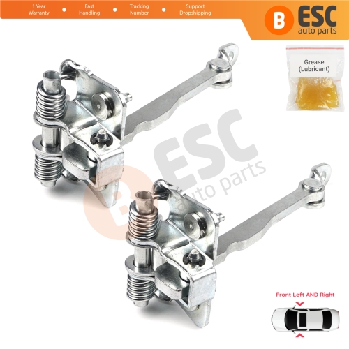 2 Pieces Front Door Hinge Stop Check Strap Limiter for Renault Kangoo MK2 824308607R 