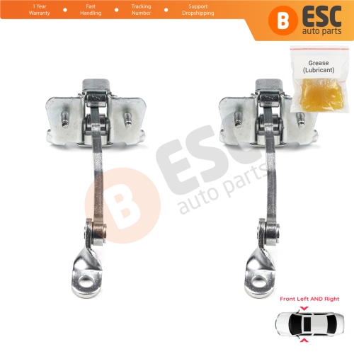 2 Pieces Front Door Hinge Stop Check Strap Limiter for Renault Kangoo MK2 824308607R 