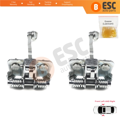 2 Pieces Front Door Hinge Stop Check Strap Limiter for Renault Kangoo MK2 824308607R 