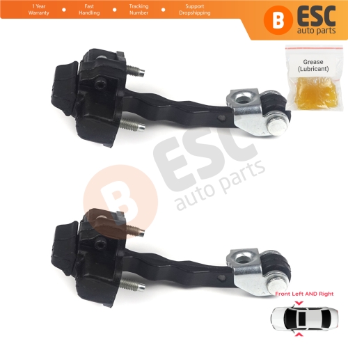 2 Pieces Front Door Hinge Stop Check Strap Limiter 4694080 for Fiat Doblo 263 Citroen Nemo Peugeot Bipper Opel Combo D
