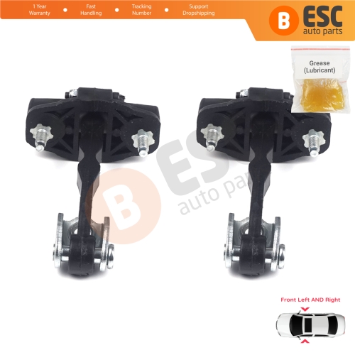 2 Pieces Front Door Hinge Stop Check Strap Limiter 4694080 for Fiat Doblo 263 Citroen Nemo Peugeot Bipper Opel Combo D