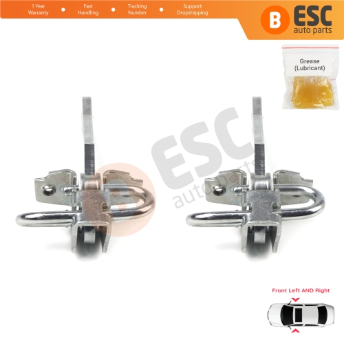 2 Pieces Front Door Hinge Stop Check Strap Limiter for Fiat Ducato MK2 230 244 1994-2006 1328196080 