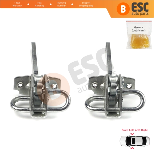 2 Pieces Front Door Hinge Stop Check Strap Limiter for Fiat Ducato MK2 230 244 1994-2006 1328196080 